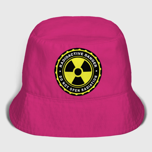 Детская панама хлопок Radioactive cap , цвет ярко-розовый