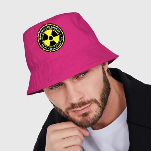 Мужская панама хлопок Radioactive cap , цвет ярко-розовый - фото 3