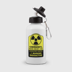 Бутылка спортивная Предупреждение - радиоактивен 