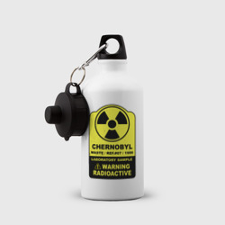 Бутылка спортивная Предупреждение - радиоактивен  - фото 2