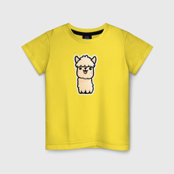 Детская футболка хлопок Милая альпака
