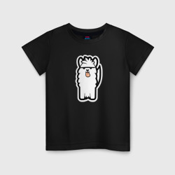 Милая альпака – Детская футболка хлопок с принтом купить со скидкой в -20%
