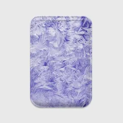 Картхолдер Magsafe магнитный Морозные узоры на синем стекле