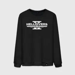 Мужской свитшот хлопок Helldivers 2 logo