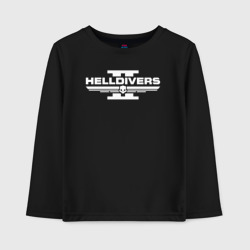 Детский лонгслив хлопок Helldivers 2 logo