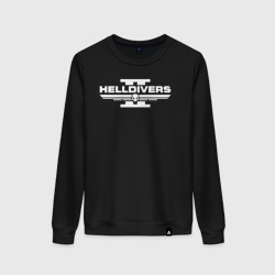 Женский свитшот хлопок Helldivers 2 logo