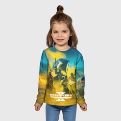 Детский лонгслив 3D Сражение helldivers 2 - фото 2