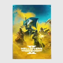 Постер Сражение helldivers 2