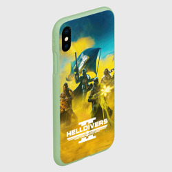 Чехол для iPhone XS Max матовый Сражение helldivers 2 - фото 2