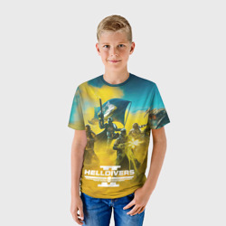 Детская футболка 3D Сражение helldivers 2 - фото 2