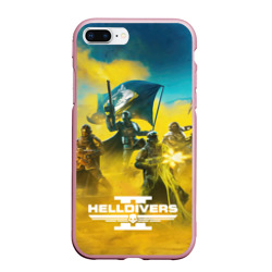 Чехол для iPhone 7Plus/8 Plus матовый Сражение helldivers 2