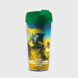 Термокружка-непроливайка Сражение helldivers 2