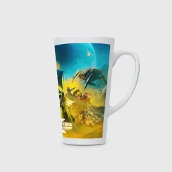 Кружка Латте Сражение helldivers 2 - фото 2