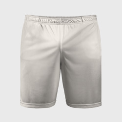 Мужские шорты спортивные Молочный светло-бежевый однотонный цвет  пантон 11-0605