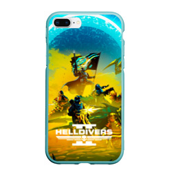 Чехол для iPhone 7Plus/8 Plus матовый Битва helldivers 2