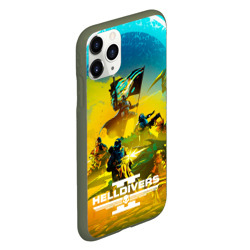 Чехол для iPhone 11 Pro матовый Битва helldivers 2 - фото 2