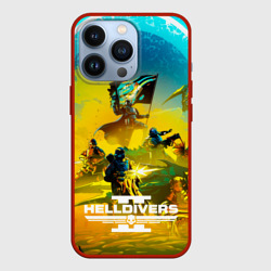 Чехол для iPhone 13 Pro Битва helldivers 2