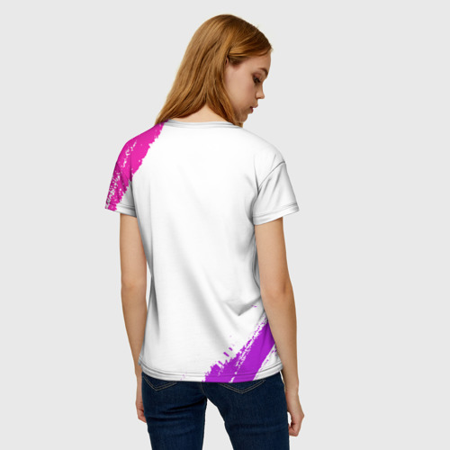 Женская футболка 3D с принтом Умная, красивая и классная: Марина, вид сзади #2