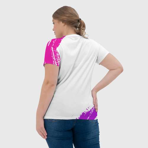Женская футболка 3D с принтом Умная, красивая и классная: Марина, вид сзади #2