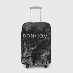Чехол для чемодана 3D Bon Jovi black graphite