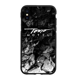 Чехол для iPhone XS Max матовый Tokio Hotel black graphite