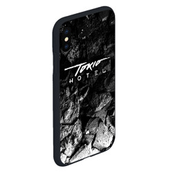 Чехол для iPhone XS Max матовый Tokio Hotel black graphite - фото 2