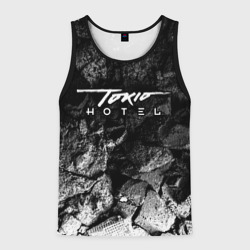 Мужская майка 3D Tokio Hotel black graphite