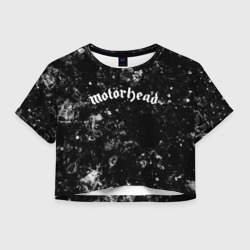 Женская футболка Crop-top 3D Motorhead black ice