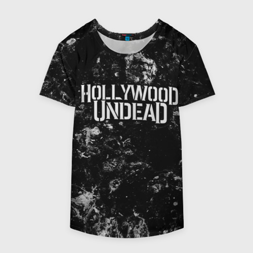 Накидка на куртку 3D Hollywood Undead black ice, цвет 3D печать - фото 4