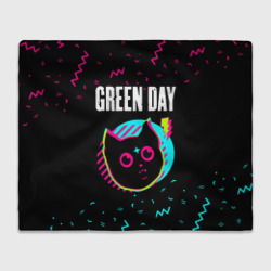 Плед 3D Green Day - rock star cat