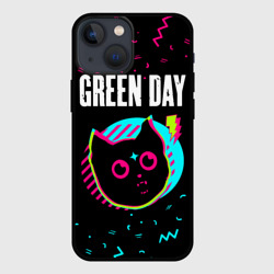 Чехол для iPhone 13 mini Green Day - rock star cat