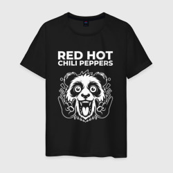 Мужская футболка хлопок Red Hot Chili Peppers rock panda