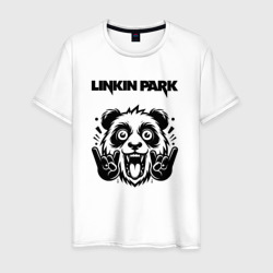 Linkin Park - rock panda – Мужская футболка хлопок с принтом купить со скидкой в -20%