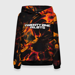 Женская толстовка 3D Twenty One Pilots red lava