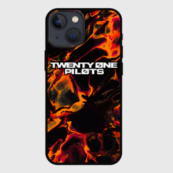 Чехол для iPhone 13 mini Twenty One Pilots red lava