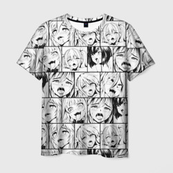 Ahegao pattern – Мужская футболка 3D с принтом купить со скидкой в -26%