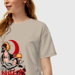 Женская футболка хлопок Oversize Банкай Ичиго - фото 2