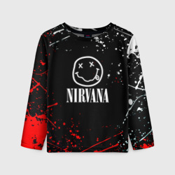 Детский лонгслив 3D Nirvana брызги красок