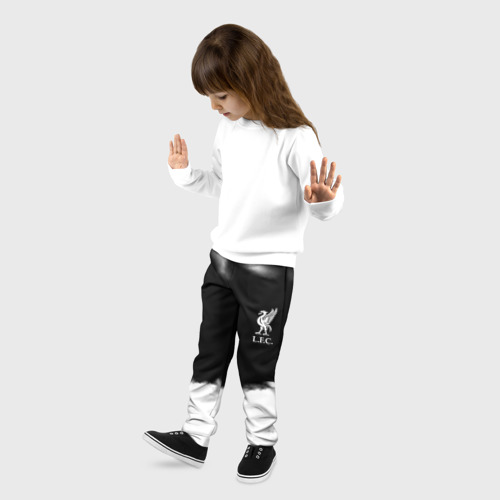 Детские брюки 3D с принтом Liverpool текстура, фото на моделе #1