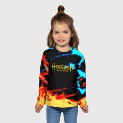 Детский лонгслив 3D Horizon zero dawn огонь и лёд - фото 2