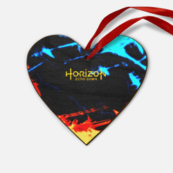 Деревянная игрушка Сердце Horizon zero dawn огонь и лёд