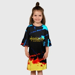 Детское платье 3D Horizon zero dawn огонь и лёд - фото 2