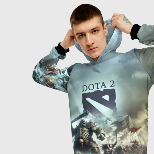 Мужская толстовка 3D Dota 2 - game побоище, цвет черный - фото 5