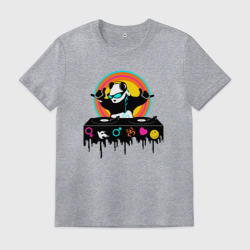 Мужская футболка хлопок Диджей панда