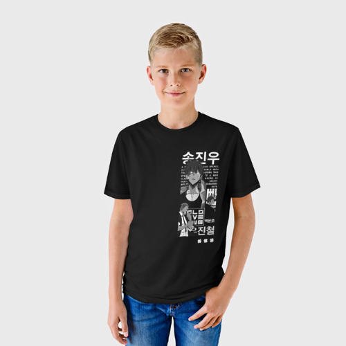 Детская футболка 3D с принтом NoSolo Leveling, фото на моделе #1