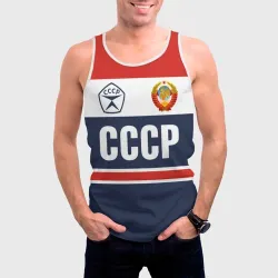 Мужская майка 3D СССР - Союз Советских Социалистических Республик - фото 2