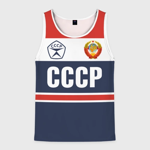 Мужская майка 3D СССР - Союз Советских Социалистических Республик