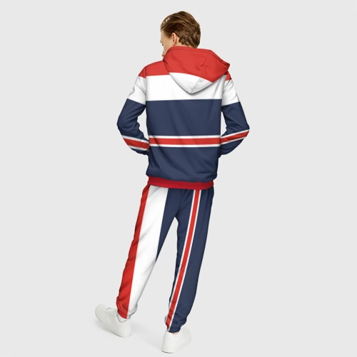 Мужской 3D костюм с принтом СССР - Союз Советских Социалистических Республик, вид сзади #2