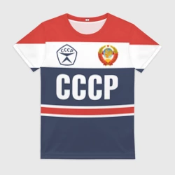 Женская футболка 3D СССР - Союз Советских Социалистических Республик