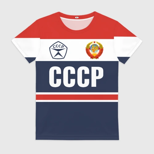 Женская футболка 3D СССР - Союз Советских Социалистических Республик